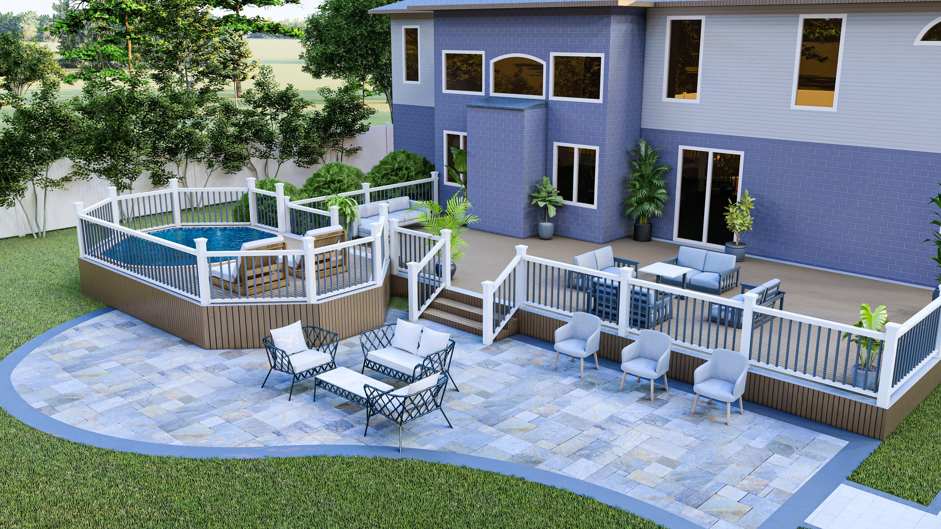 Concrete patio installation in Salt Lake City